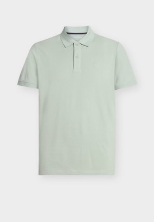 Svijetlozelena polo majica kratkih rukava s dvama gumbima, ovratnikom i malim vezom logotipa na lijevoj strani prsa.