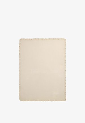 Next, REGULAR FIT - MUSLIN FRILL THROW UNISEX - Wohndecke - natural