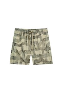 Massimo Dutti PRINTED - Badeshorts - mottled dark green