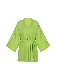 Niewybrane, zielony krótki szlafrok plażowy
