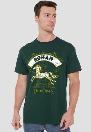 Cotton Soul, LORD OF THE RINGS ROHAN - Print T-shirt - dark green