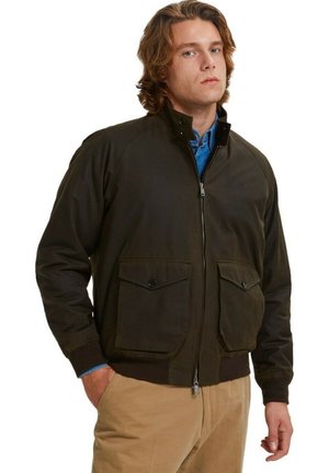 Baracuta G9 WAXED POCKET MILITARY - Giacca leggera - dark green