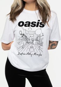 Paradiso Clothing DEFINITELY MAYBE LINE DRAWING - Print T-shirt - white