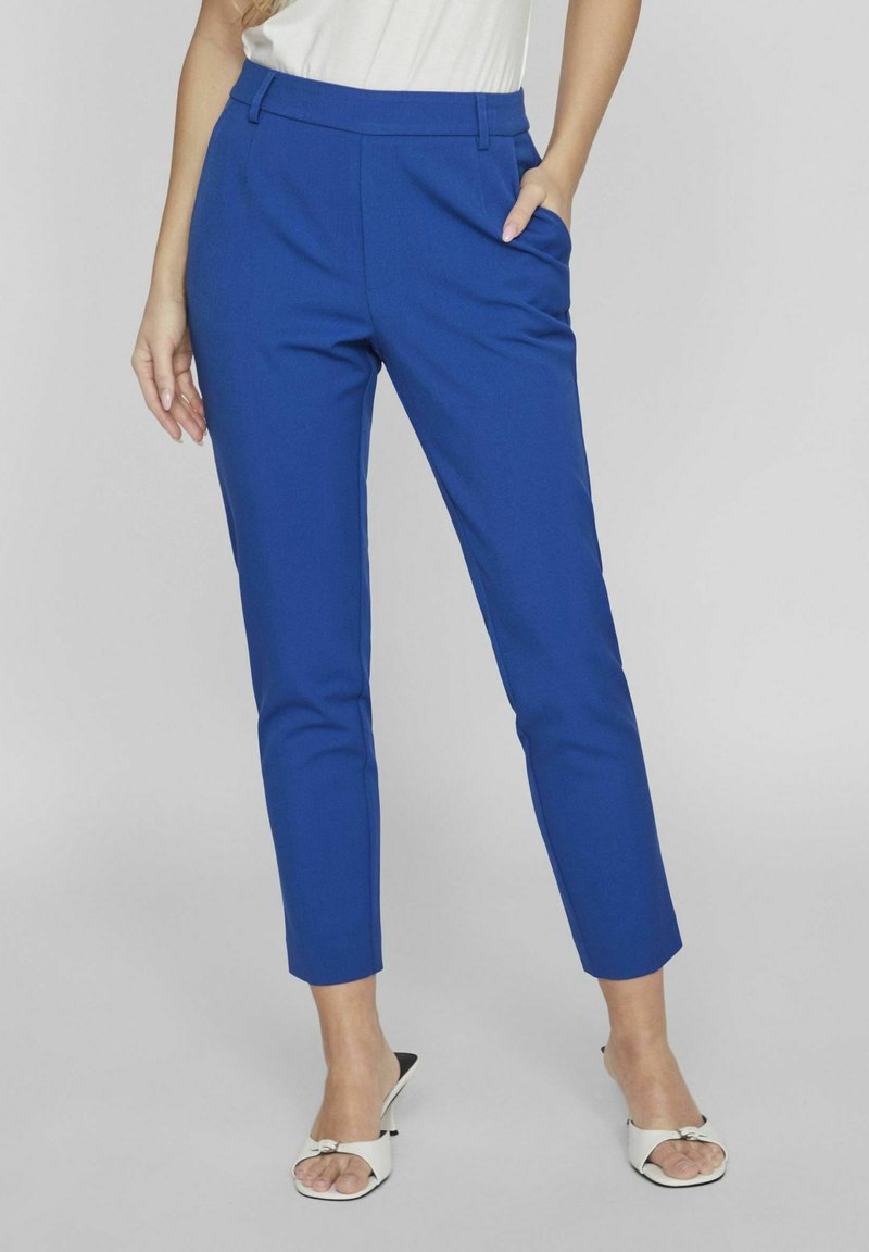 VILA VIVARONE HW SLIM PANT - NOOS - Bukser - true blue