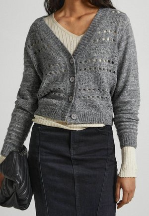 Strickjacke - dark grey