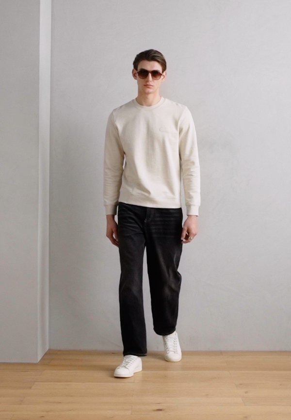 LONG SLEEVE CREW NECK HERITAGE MOP LOGO PRINT - Sweatshirt - gray silk2