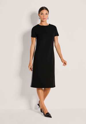 Jerseykleid - black   white