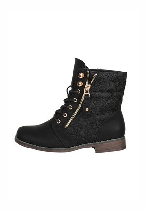 HERBST - Lace-up ankle boots - schwarz