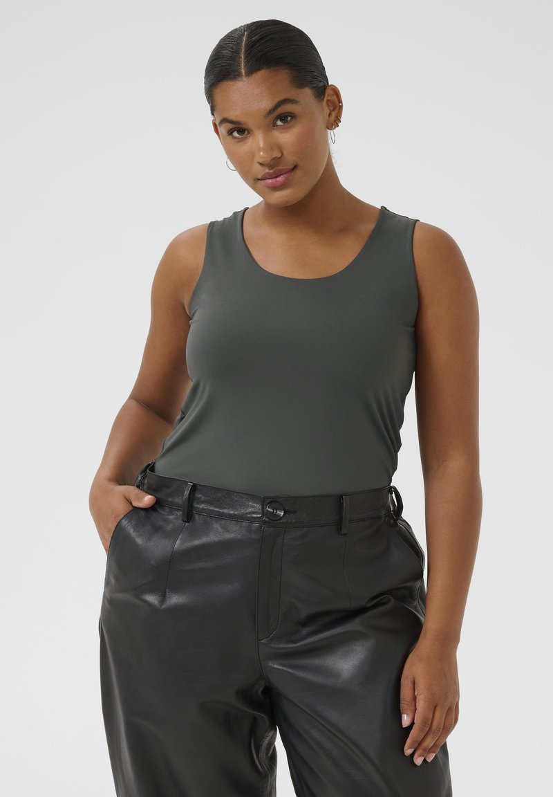 Kaffe Curve ERINA - Top - black oyster