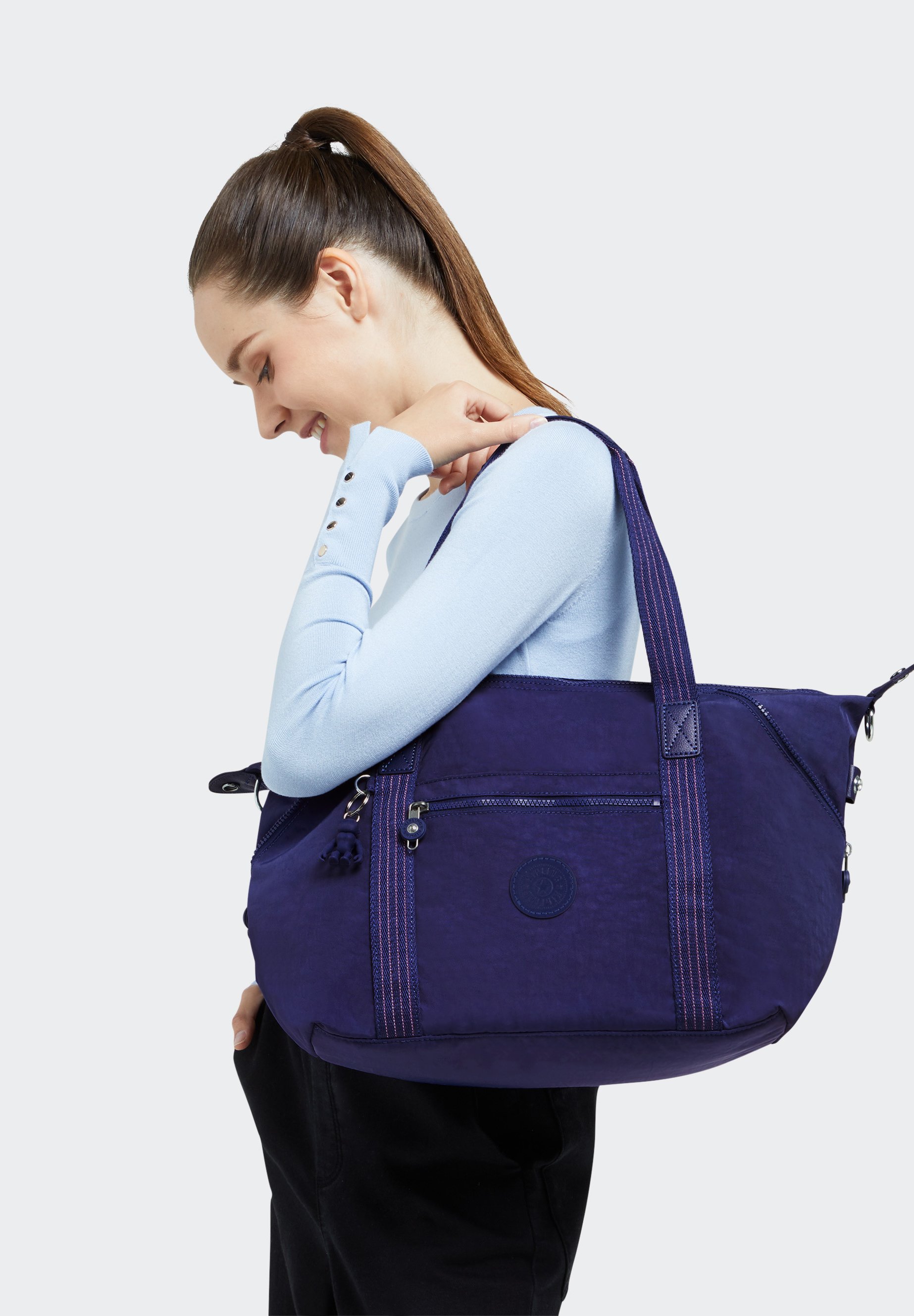 Kipling ART - Bolso de mano - galaxy blue/azul marino jaspeado - Zalando.es