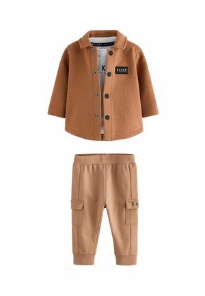 REGULAR FIT 3 PIECE SET - Lagana jakna - rust brown