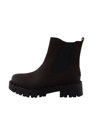 TOM TAILOR, STIEFEL - Enkellaarsjes met plateauzool - mokka