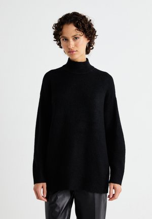 Vero Moda VMPHILLIS LONG  - Strikkegenser - black