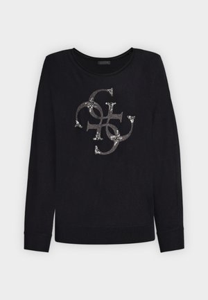 Guess, BAT SLEEVE GEMMA LOGO SWTR - Trui - jet black