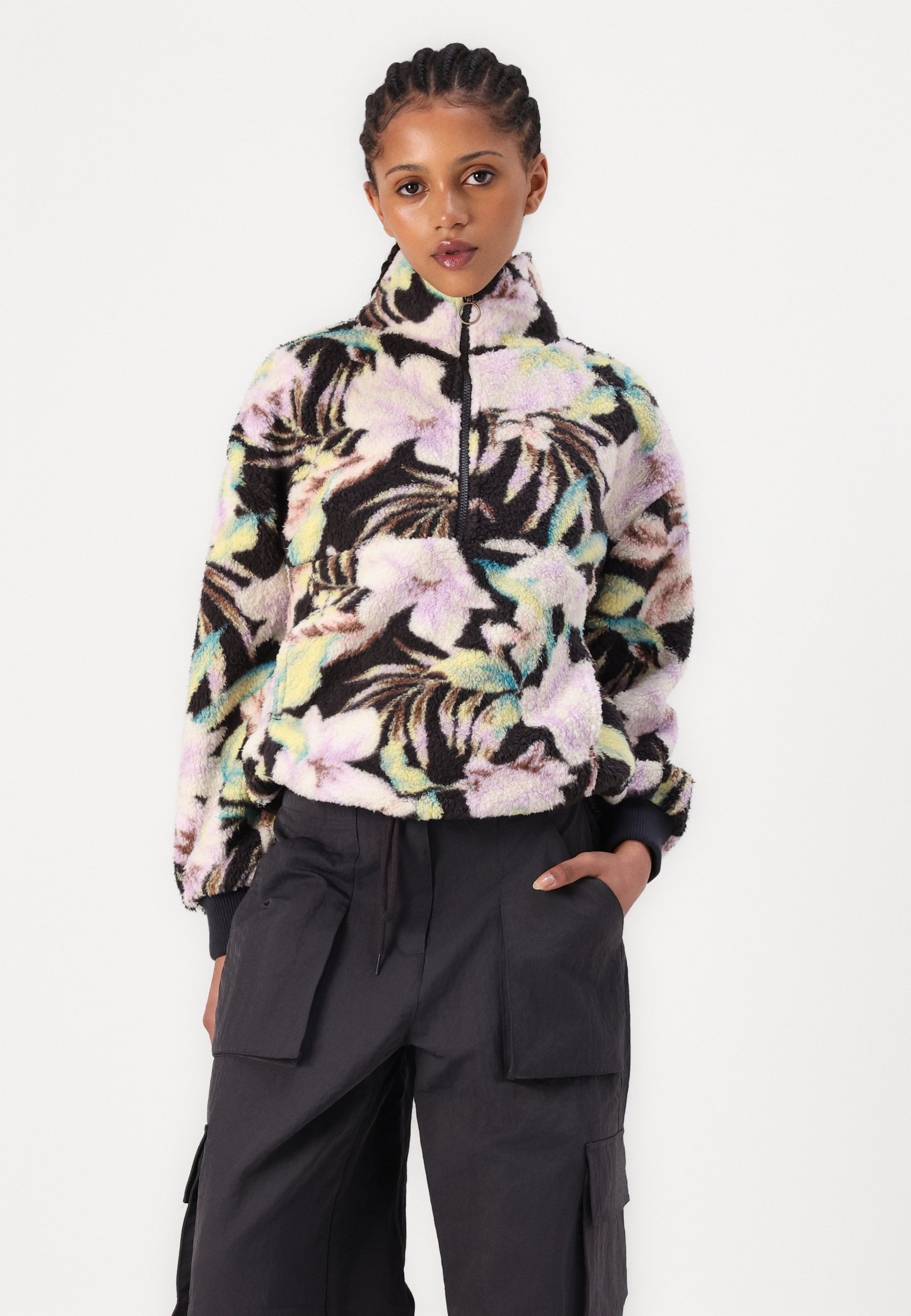 売れ筋商品|||ビラボン パーカー・スウェットシャツ レディース アウター TIME OFF - Fleece jumper - amethyst smoke CE371_GY6467?$crop1254$