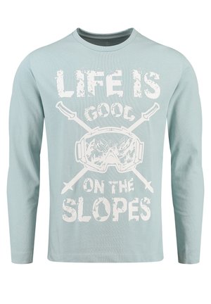 MSW SLOPES ROUND - Long sleeved top - steel blue