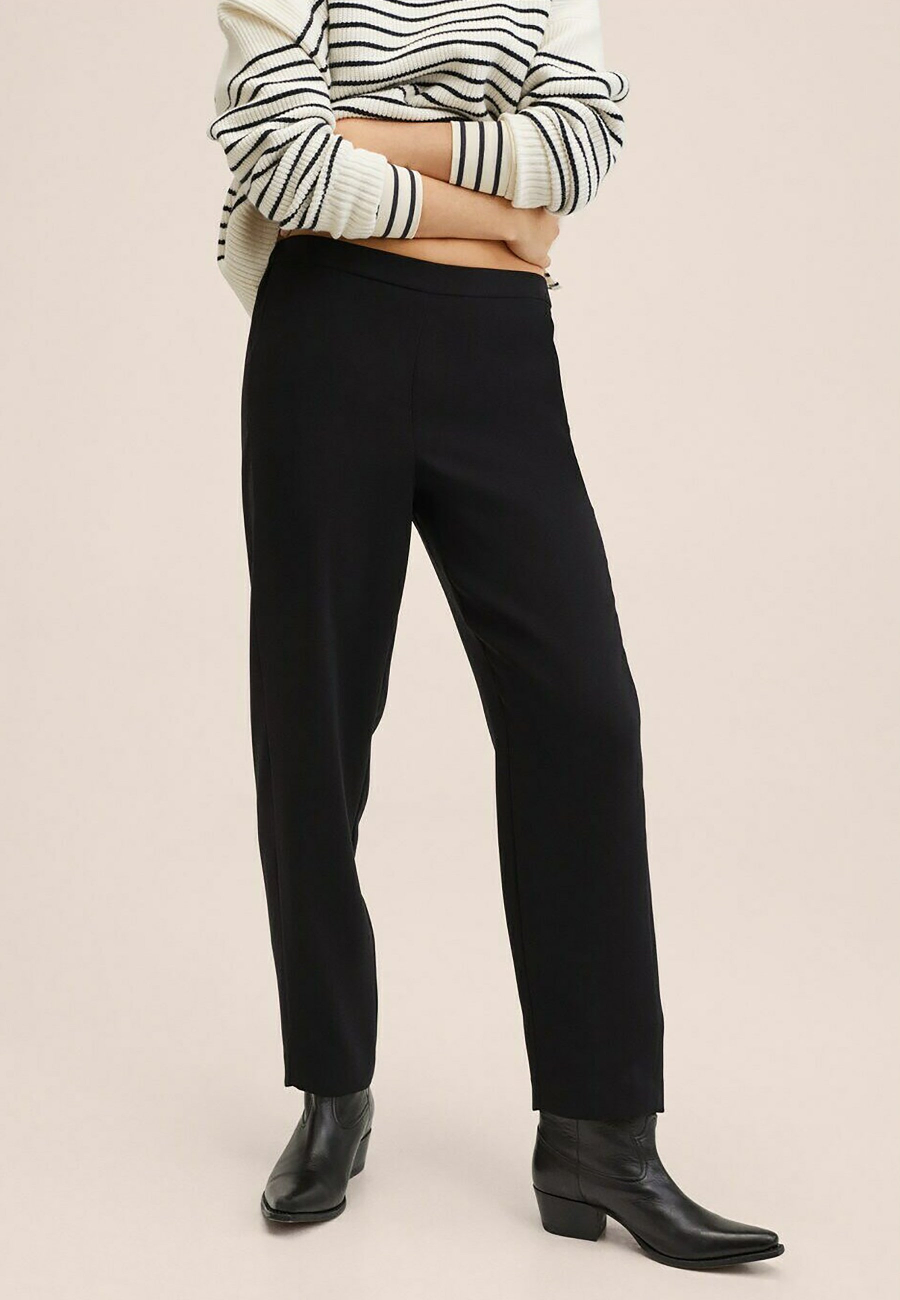 Mango SEMIFLU - Pantaloni - noir/nero - Zalando.it
