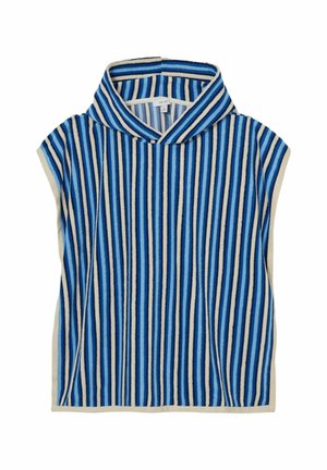 REISS PICO STRIPE HOODED TOWEL CAPE - Accappatoio - blue multi