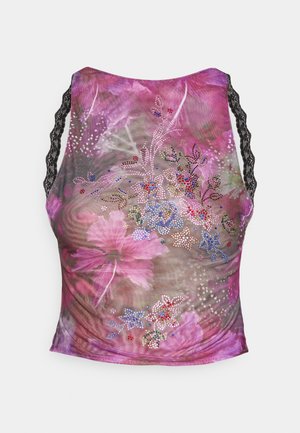 Jaded London BACKLESS HOTFIX TOP - Topper - purple