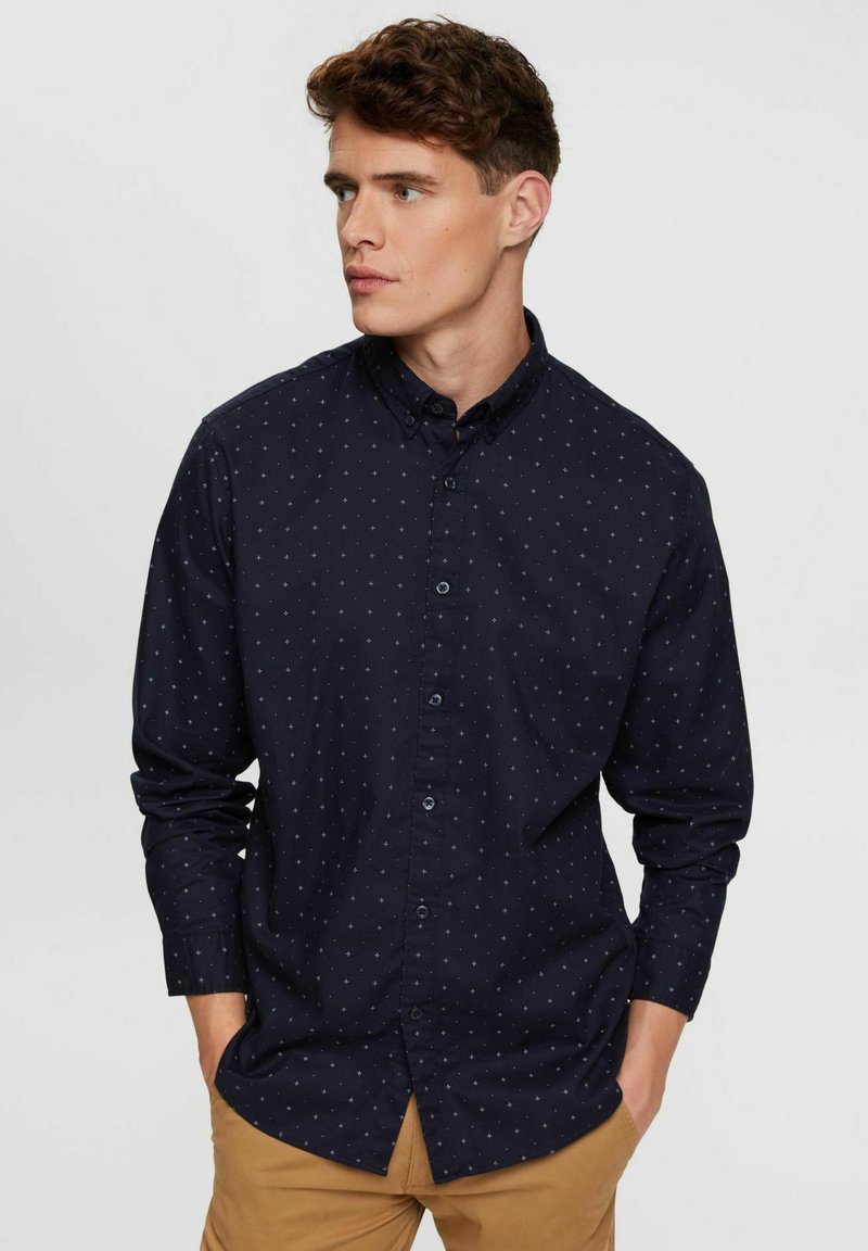 Esprit Shirt navy/mottled dark blue Zalando.co.uk