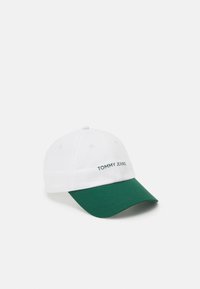 Tommy Jeans - LINEAR LOGO UNISEX - Cap - white/court green Thumbnail Image 1