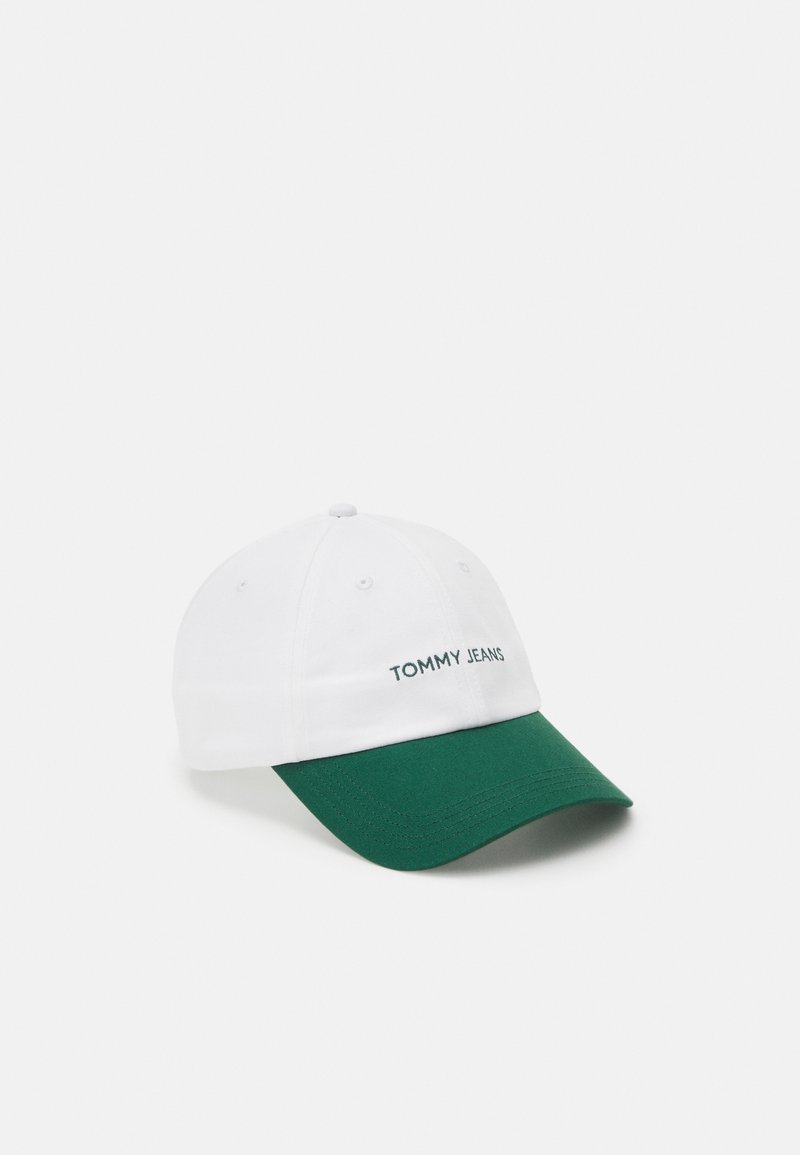 Tommy Jeans LINEAR LOGO UNISEX - Boné - white/court green