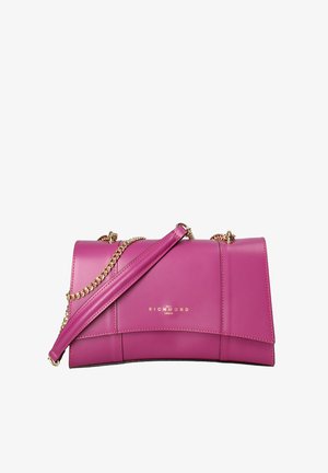 John Richmond Borsa a tracolla - fuchsia and gold