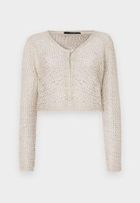 VMLEILANI V NECK SHORT CARDI - Neuletakki - birch