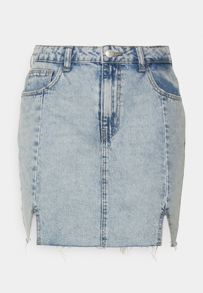 Noisy May Tall Kokerrok lichtblauw denim