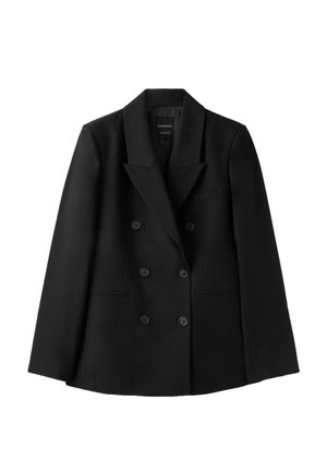 Stradivarius, FITTED BLAZER WITH BUTTONS - Manteau court - black