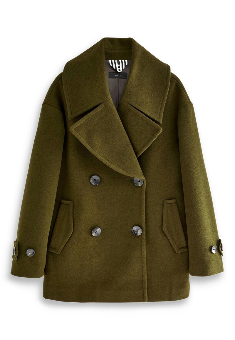Next PEA - Kurzmantel - khaki green/grün - Zalando.de 