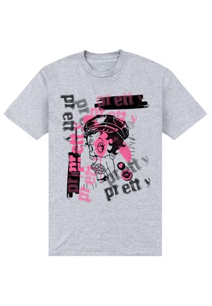 BETTY BOOP BETTY PLAYLIST 70S PUNK - T-shirts print - light heather