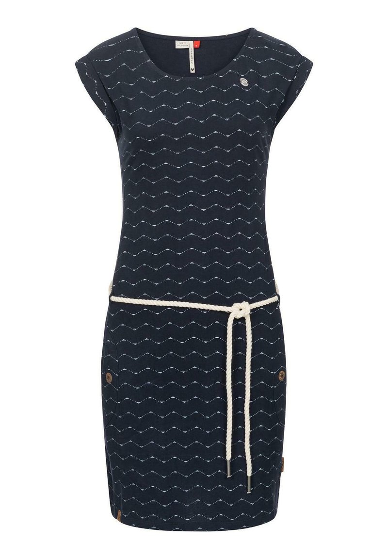 Ragwear TAG ZIG ZAG - Etuikleid - navy