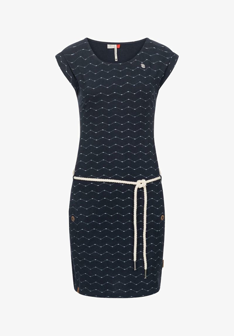 Ragwear TAG ZIG ZAG - Etuikleid - navy