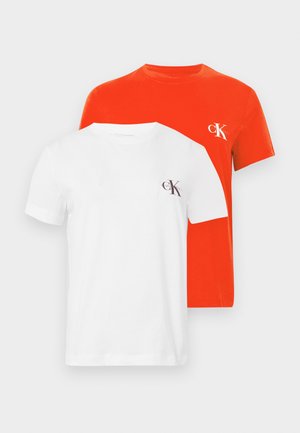 MONOLOGO TEE 2 PACK - Základné tričko - red/brilliant white