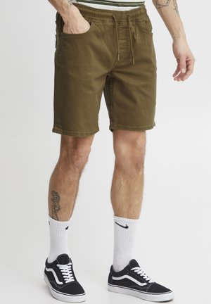 BHDENIMSHORTS REGULAR FIT - Farkkushortsit - nutria