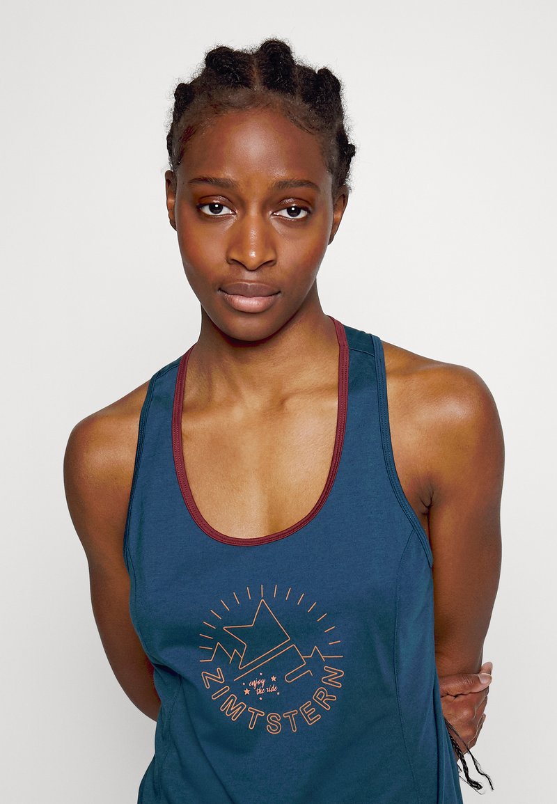 Damen Sportbekleidung | Zimtstern PUREFLOWZ TANK Sport T-shirt french navy/windsor wine/dunkelblau - PR80512 Damen Sportbekleidung | Zimtstern PUREFLOWZ TANK Sport T-shirt french navy/windsor wine/dunkelblau - PR80512