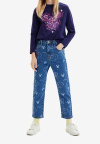 Desigual MICKEY MOUSE HEART - Langarmshirt - blue