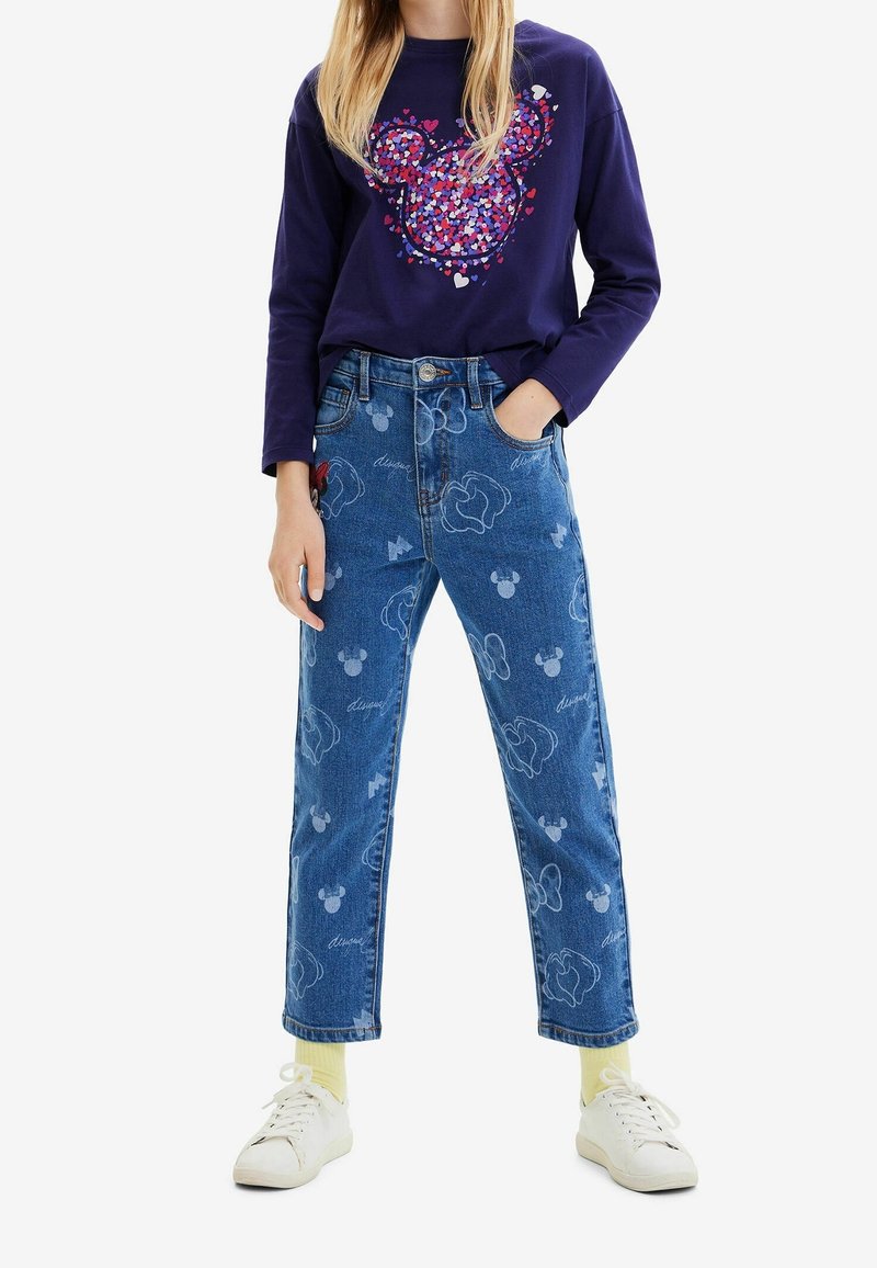 Desigual MICKEY MOUSE HEART - Langarmshirt - blue