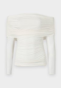 Asymmetrical Foldover Top - Long sleeved top - jet stream