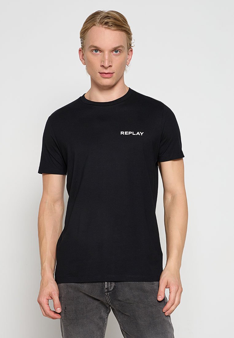 Replay T-shirt basic zwart