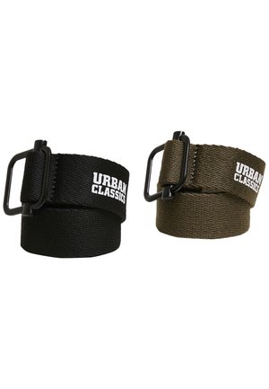 Urban Classics 2 PACK - Gürtel - black/olive