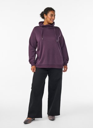 Zizzi, FLASH - MIT TASCHEN - Sweater - plum perfect