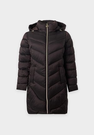 MICHAEL Michael Kors, HOODED LONGLINE CHEVRON - Manteau d'hiver - chocolate