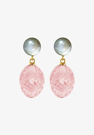 Örhänge - gold coloured/pink