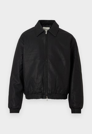 CLAES JACKET - Mākslīgās ādas jaka - black
