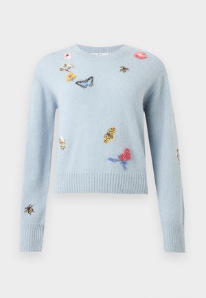 CREW NECK JUMPER - Svetrík - light blue