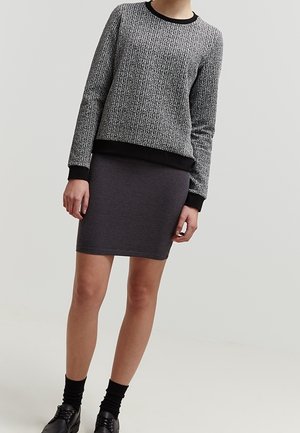 Minikjol - mottled dark grey