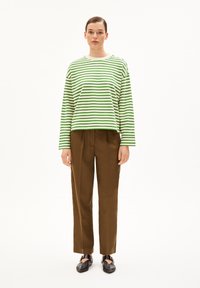 ARMEDANGELS FRANKA STRIPE - Longsleeve - undyed-ivy green