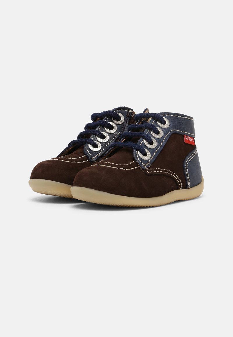 Kinder Sneaker | Kickers BONZIP UNISEX Schnürstiefelette marron fonce/marine/braun - SD38601 Kinder Sneaker | Kickers BONZIP UNISEX Schnürstiefelette marron fonce/marine/braun - SD38601